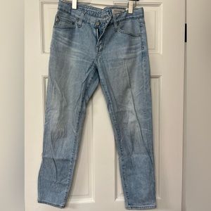 AG the ex boyfriend slim jeans. Size 25 r. Lots of stretch. These run big!